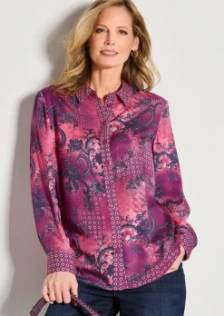 Chemisier en satin de viscose.