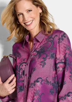 Chemisier en satin de viscose.