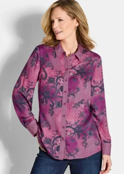 Chemisier en satin de viscose.