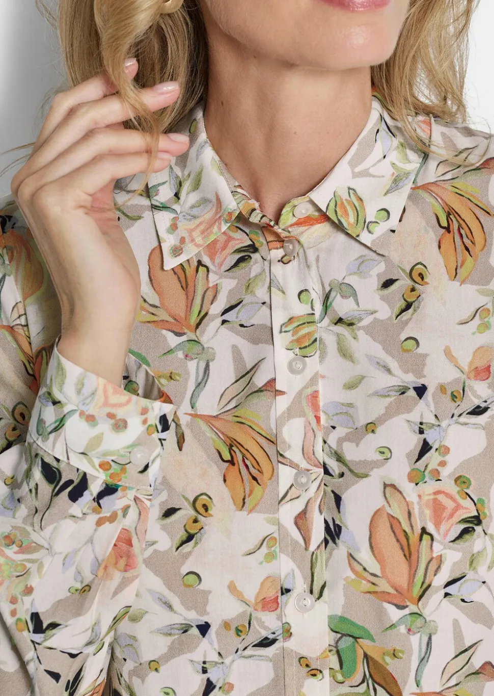 Chemisier en viscose avec motif floral