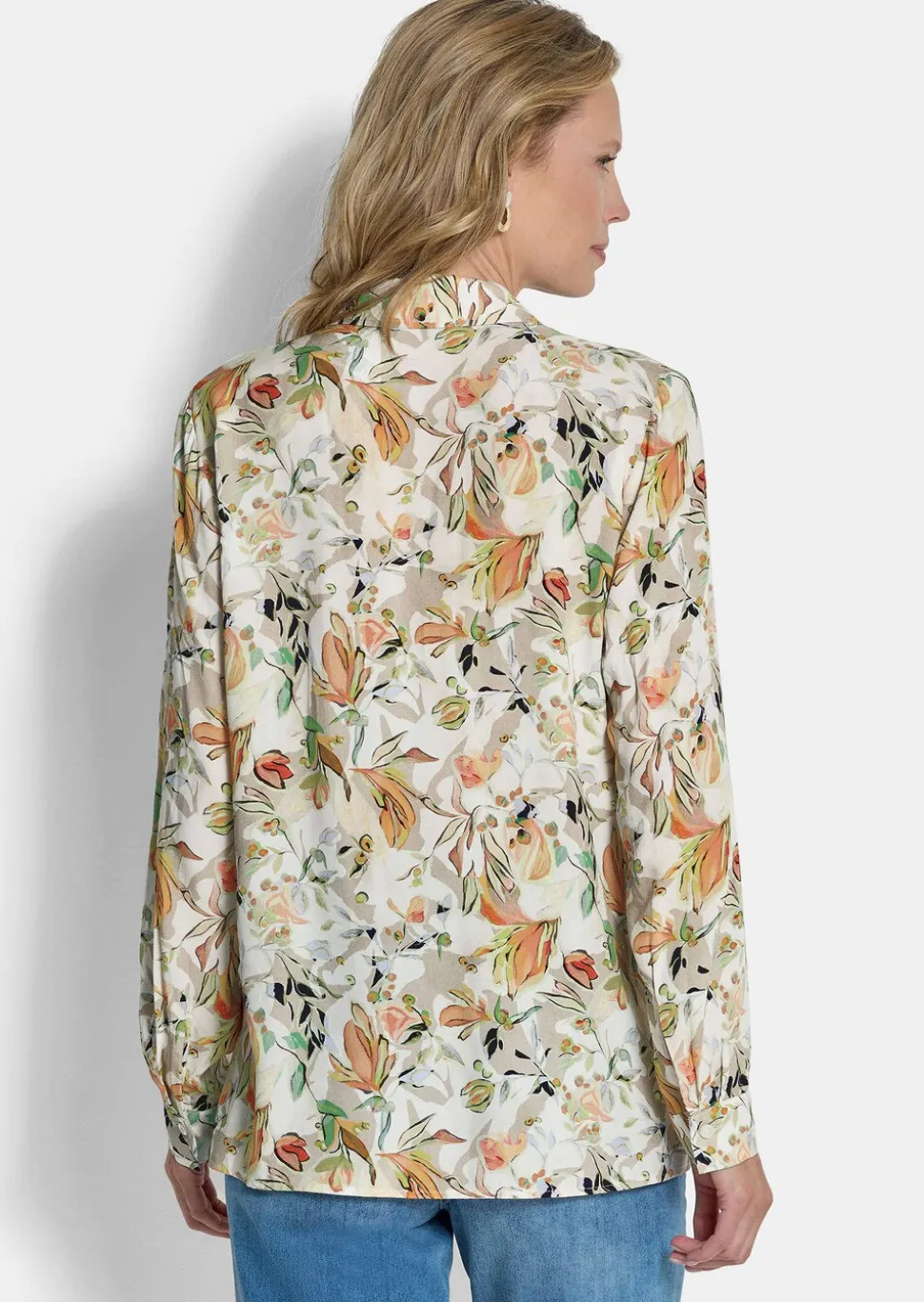 Chemisier en viscose avec motif floral