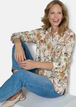 Chemisier en viscose avec motif floral