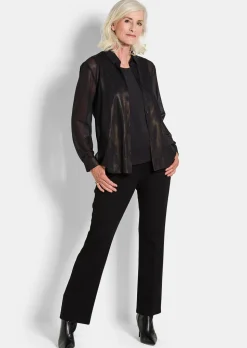 Chemisier en voile mi-transparent