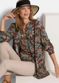 Chemisier long en pure viscose