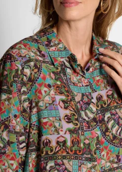 Chemisier long en pure viscose