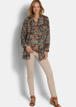 Chemisier long en pure viscose