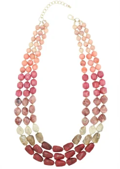 Collier de perle, aspect pierre naturelle