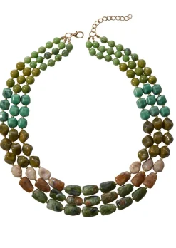 Collier de perle, aspect pierre naturelle
