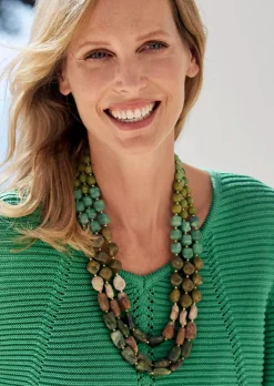 Collier de perle, aspect pierre naturelle