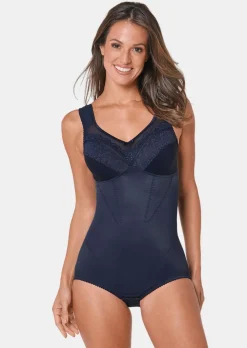Combiné gainant avec dentelle