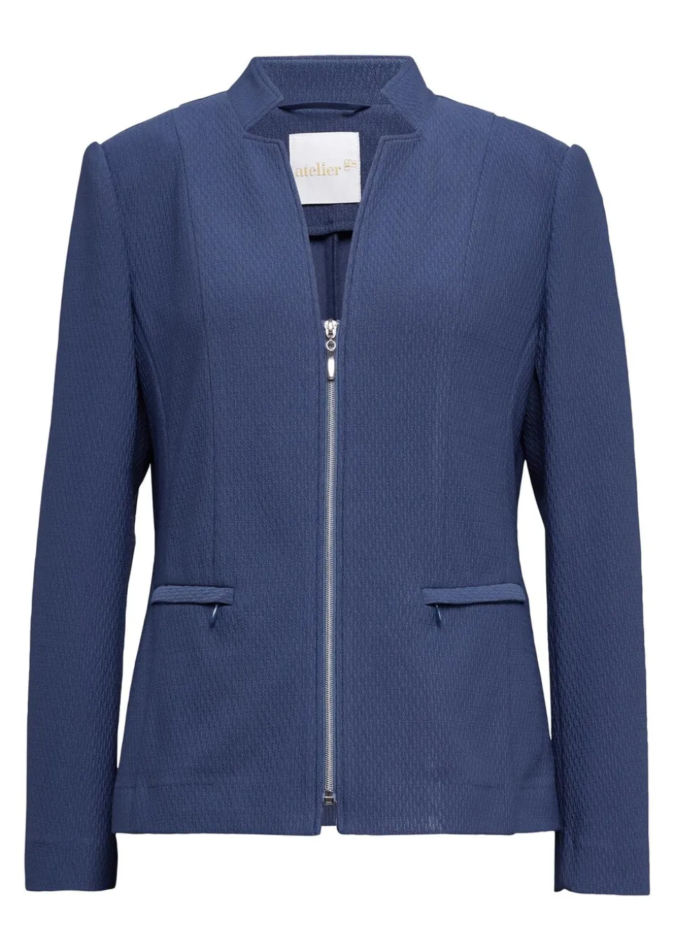 Confortable blazer en jersey structuré