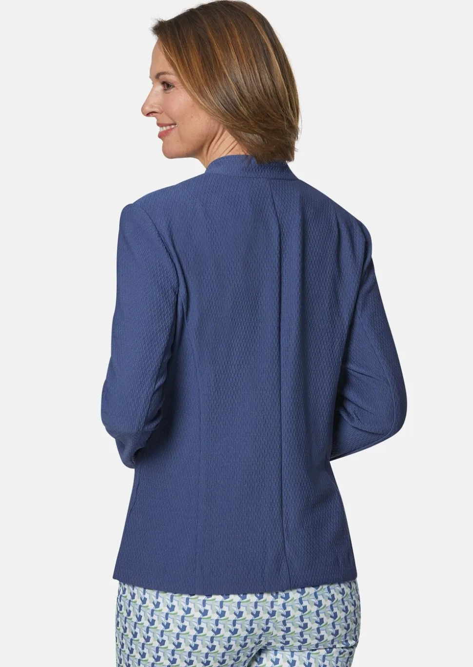 Confortable blazer en jersey structuré