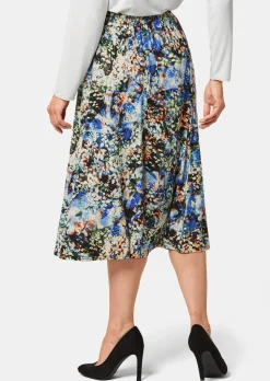 Confortable jupe à pois à taille entièrement élastique