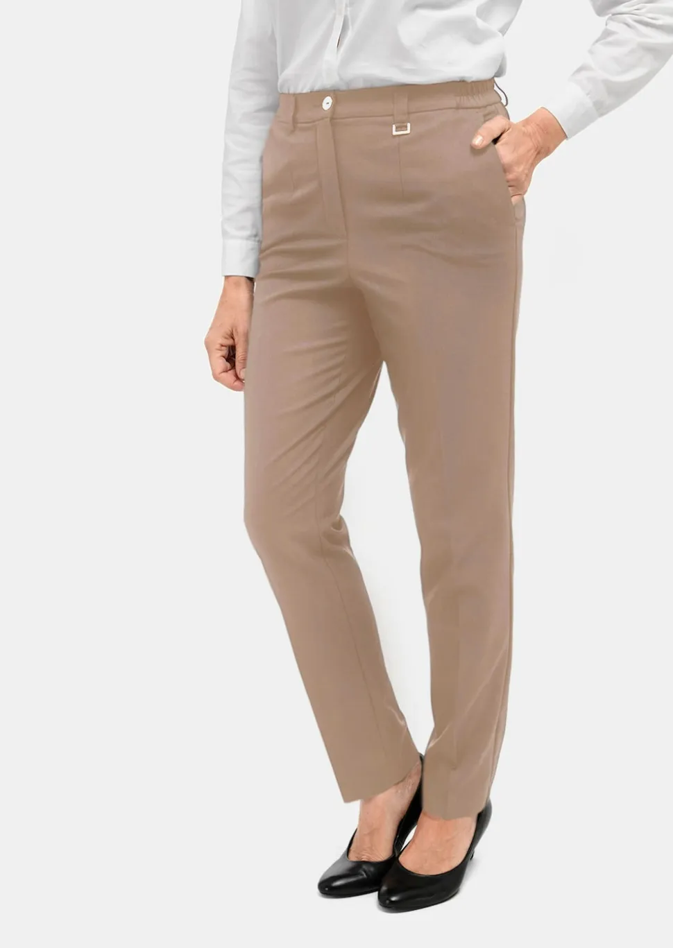 Confortable pantalon LOUISA COMFORT+ avec pli