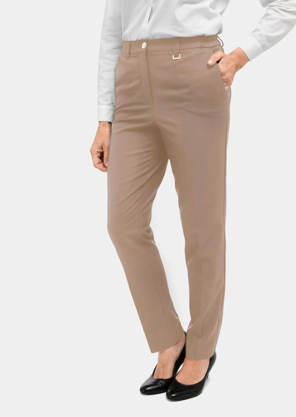 Confortable pantalon LOUISA COMFORT+ avec pli