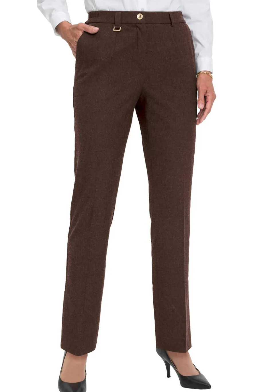 Confortable pantalon LOUISA avec pli
