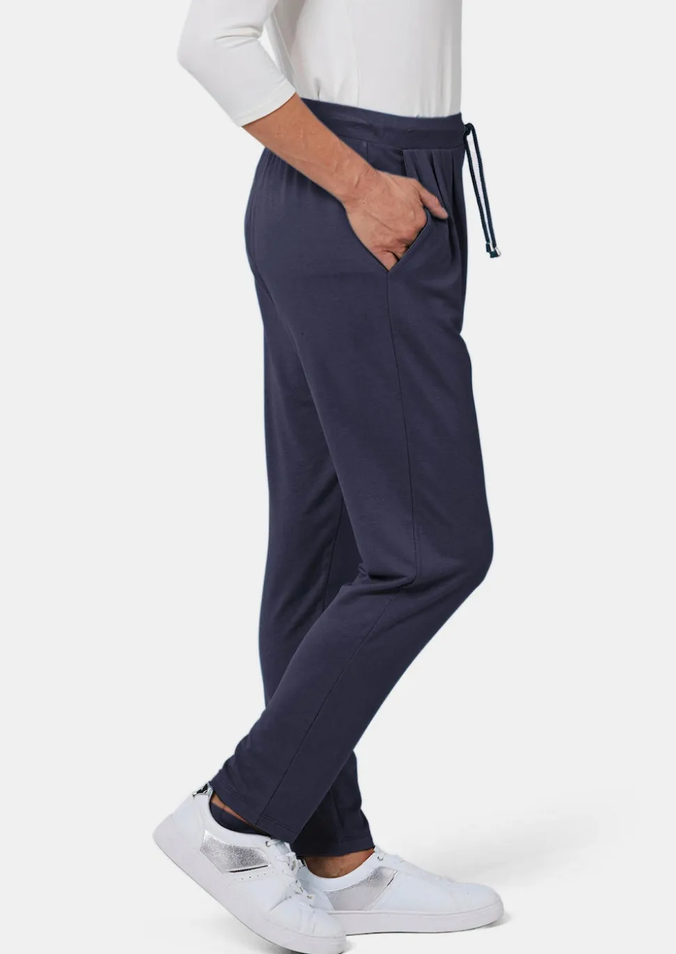Confortable pantalon à taille élastique