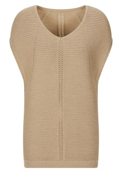 Débardeur en tricot à la brillance raffiné