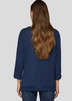 Doux T-shirt avec imprimé lettrage
