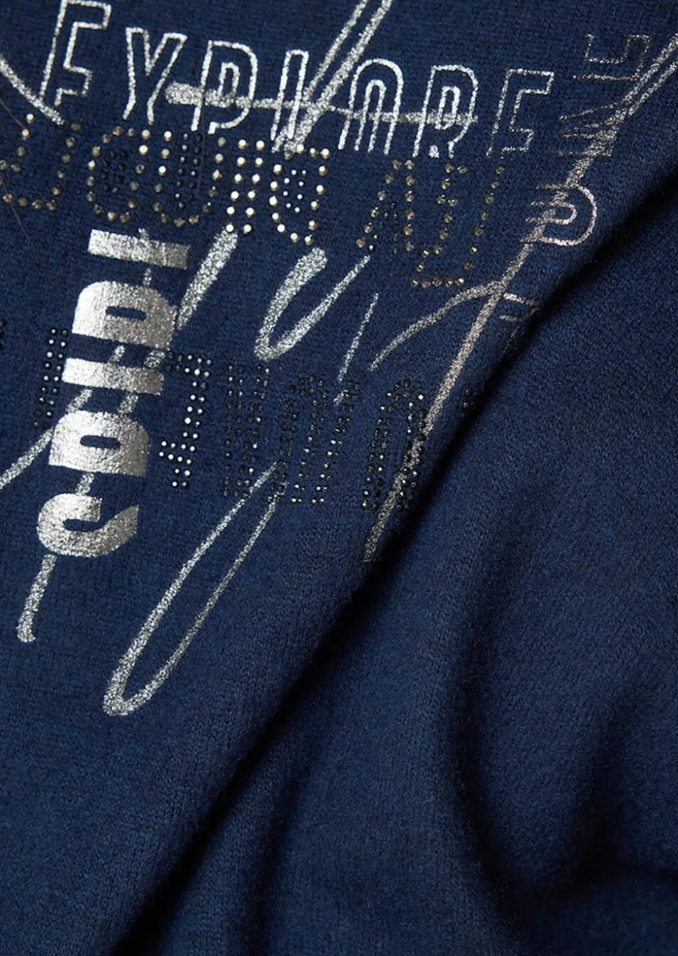 Doux T-shirt avec imprimé lettrage