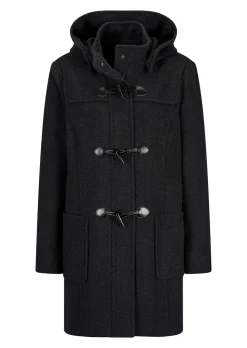 Duffle-coat classique en laine mélangée
