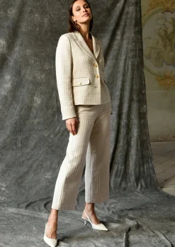 Elégant blazer en tissu bouclette