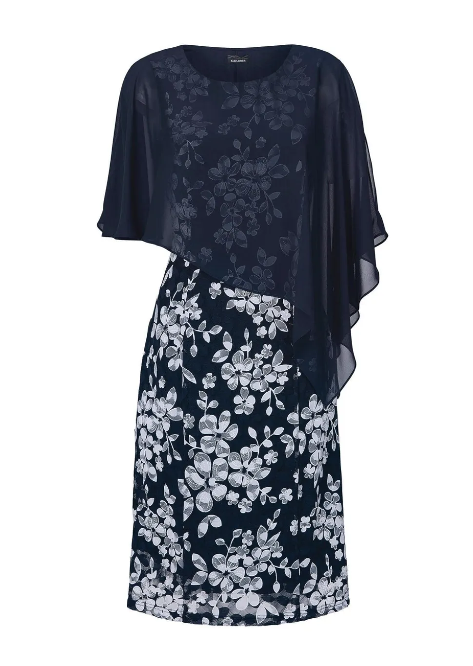 Elégante robe en dentelle et mousseline