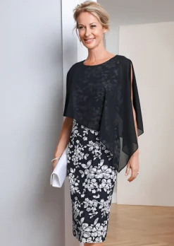 Elégante robe en dentelle et mousseline