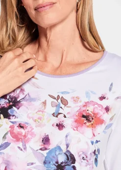 Elégant T-shirt avec motif à l'avant