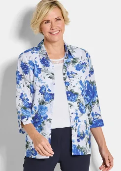 Ensemble blouse à imprimé floral et top