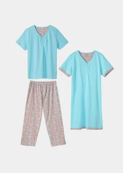 Ensemble de nuit en coton 3 pièces