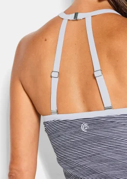 Ensemble tankini marin à rayures