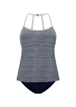 Ensemble tankini marin à rayures