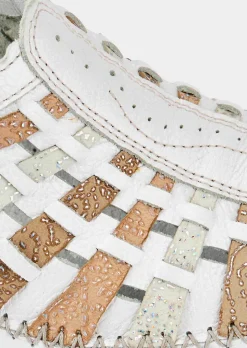 Escarpins à bride arrière avec dessus en cuir