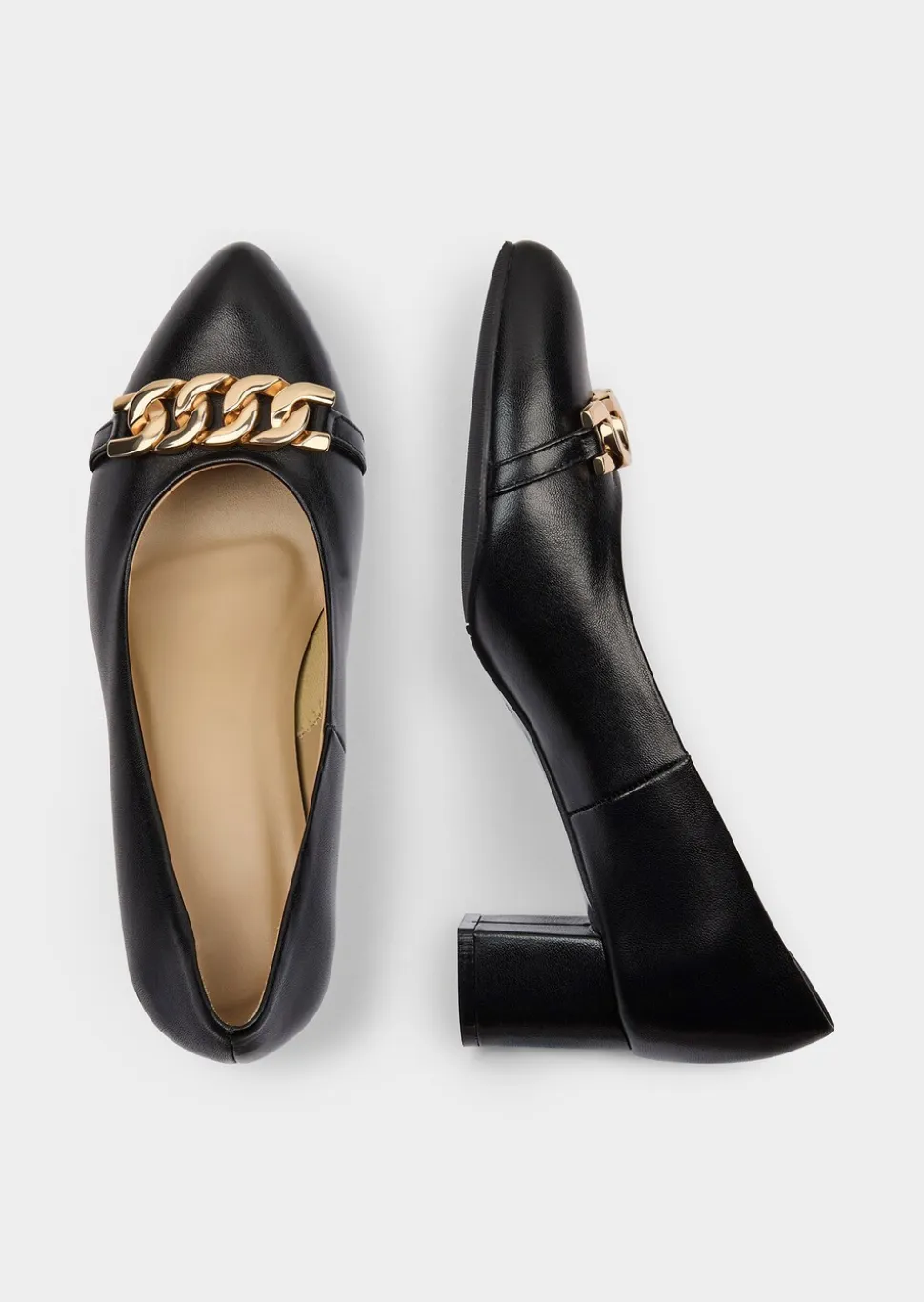 Escarpins en cuir en largeur confort