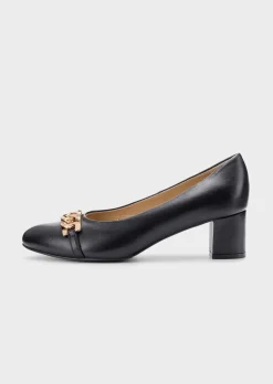 Escarpins en cuir en largeur confort