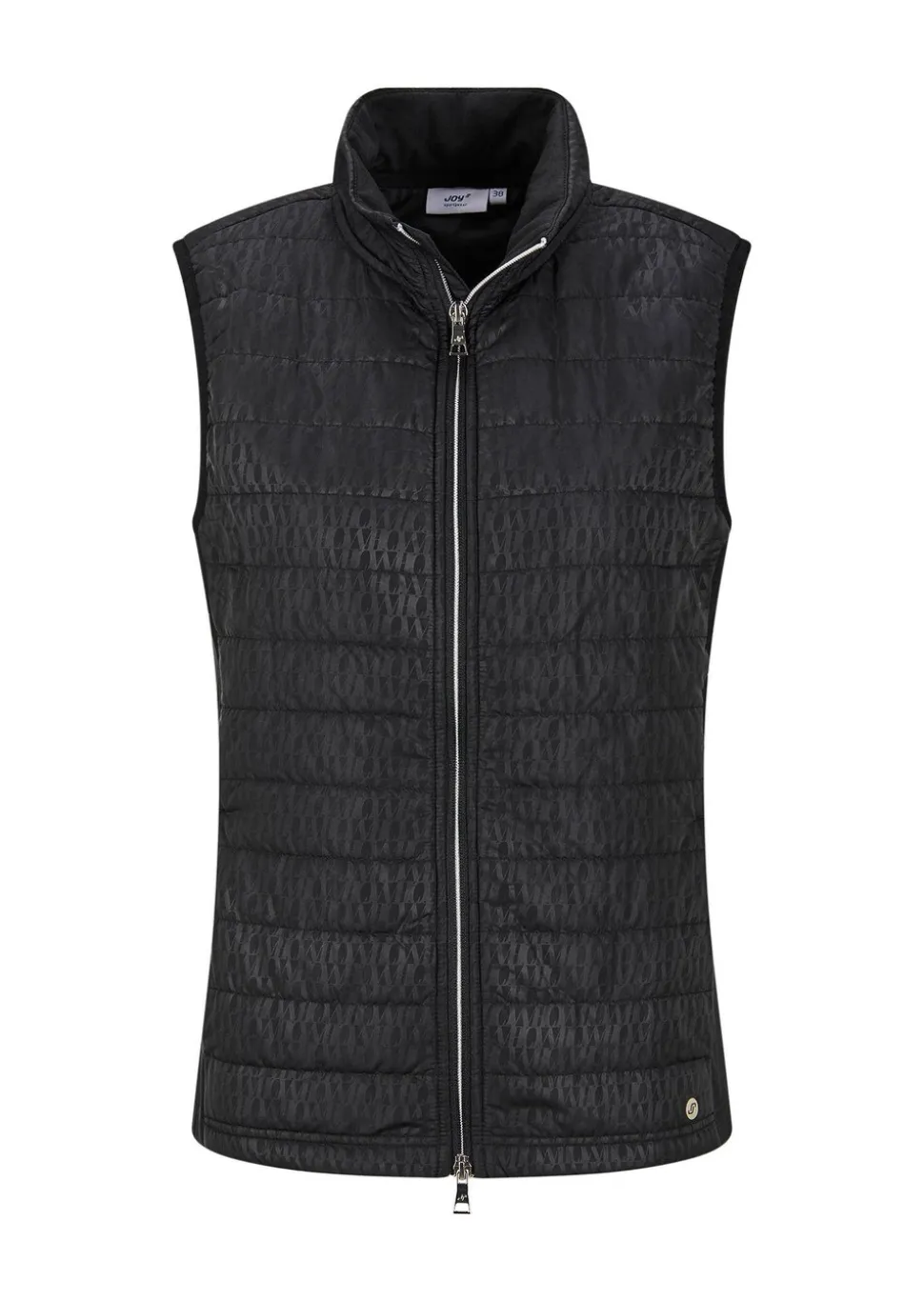 Gilet matelassé avec empiècements en jersey