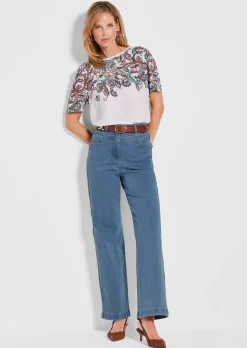 Jean ample VERA avec ceinture montée en forme