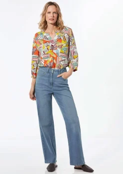 Jean ample VERA en denim extensible