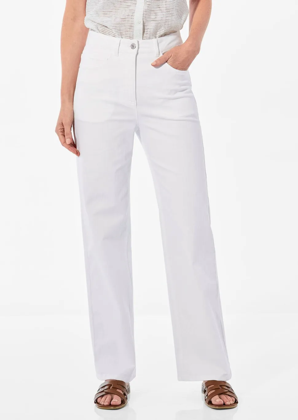 Jean ample VERA en denim extensible