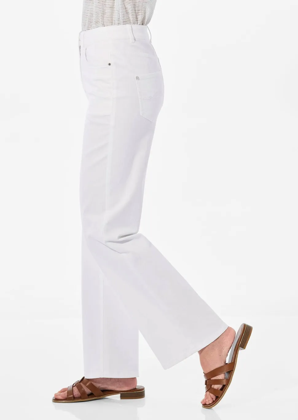 Jean ample VERA en denim extensible