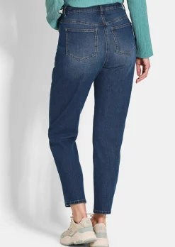 Jean mom SARA en coton stretch