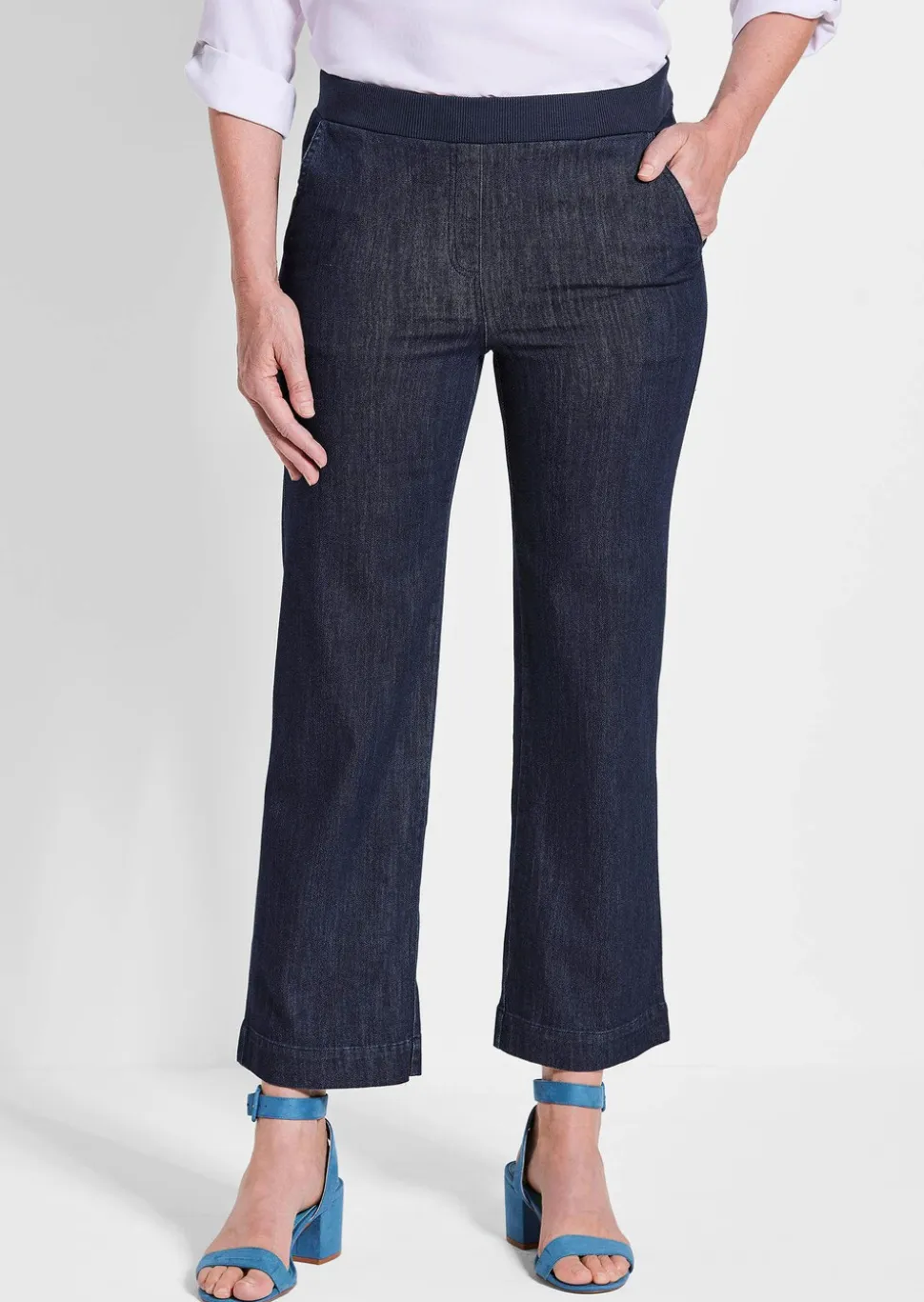Jean VERA avec taille élastique et jambes amples