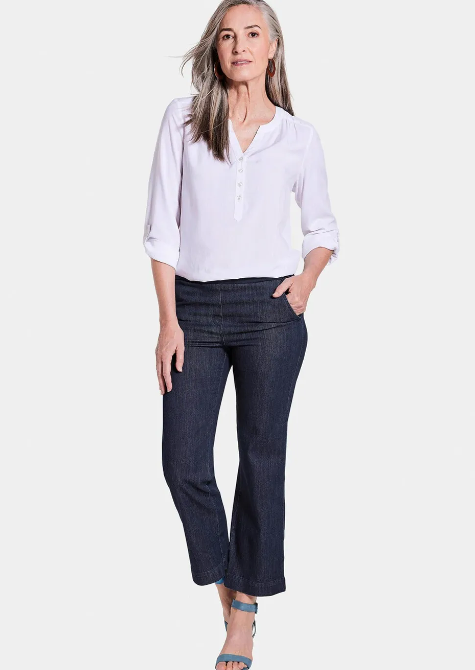 Jean VERA avec taille élastique et jambes amples