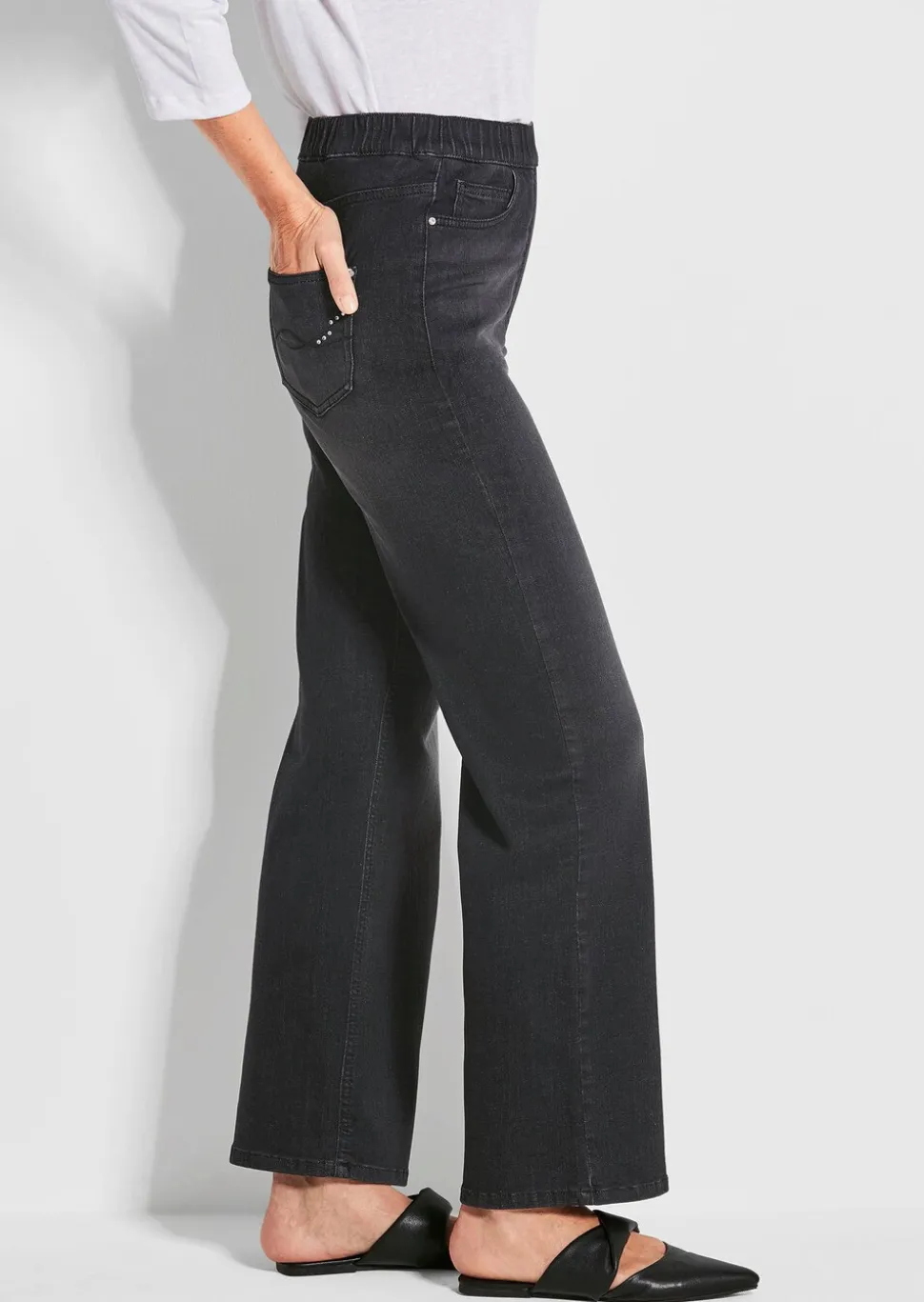 Jean·VERA·à·taille·élastique avec jambes amples