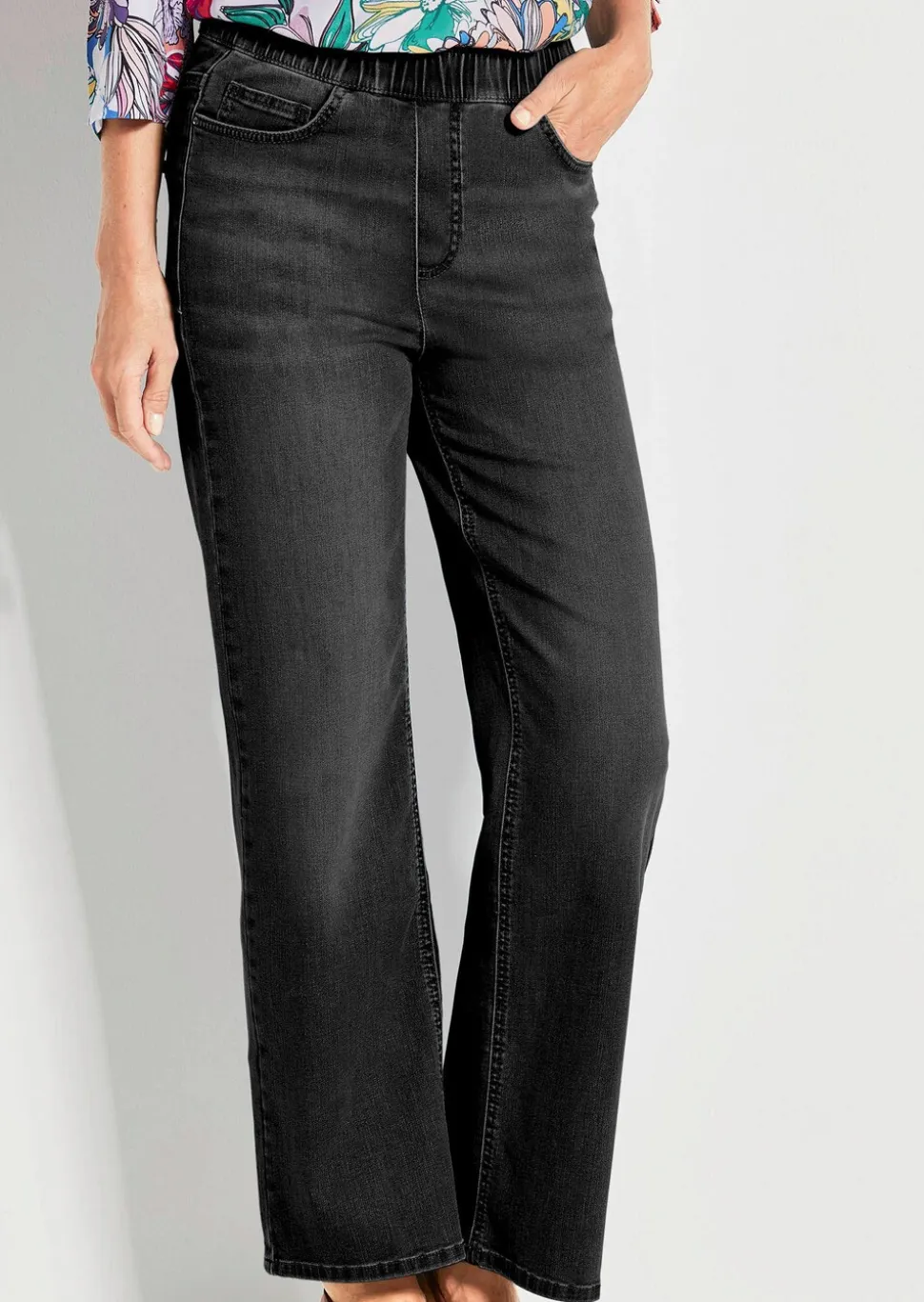 Jean·VERA·à·taille·élastique avec jambes amples