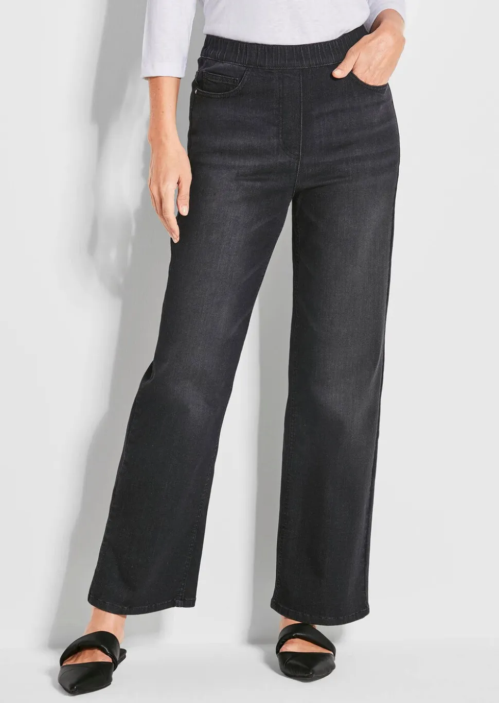 Jean·VERA·à·taille·élastique avec jambes amples
