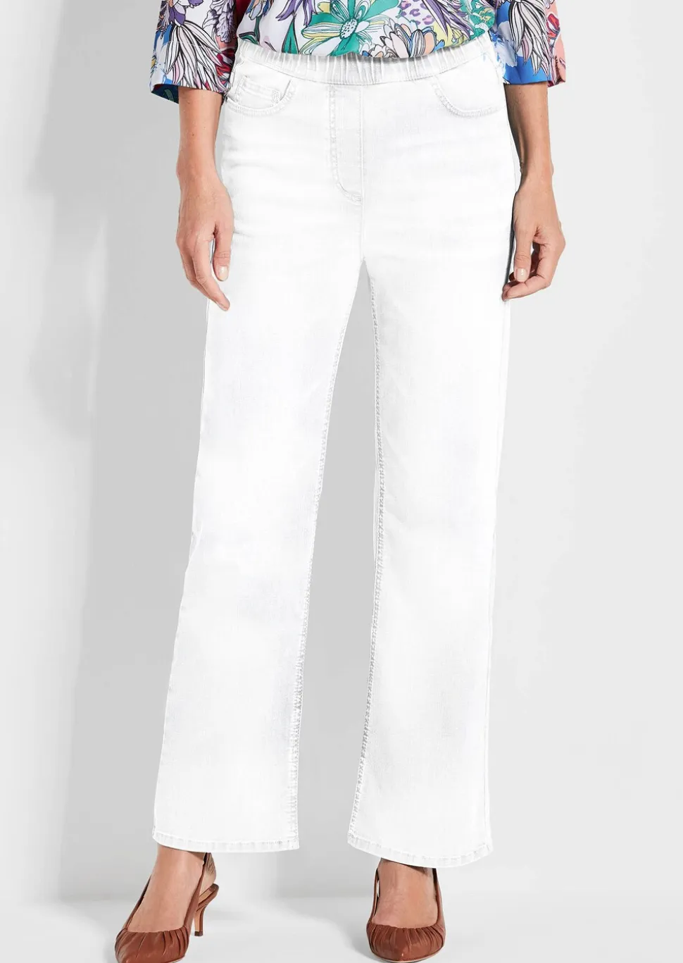 Jean·VERA·à·taille·élastique avec jambes amples