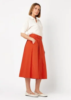 Jupe d'été avec ceinture en tissu