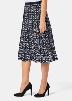 Jupe en tricot jacquard